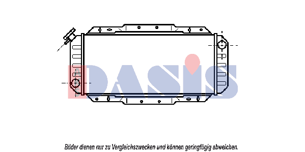 AKS DASIS 090160N: Radiator, motorkjøling 500x225x38