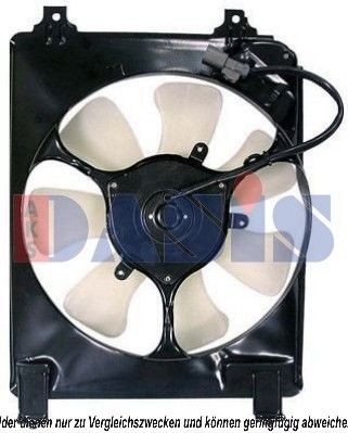 AKS DASIS 108057N: Ventilator, radiator 280mm, cu rama aerisire radiator