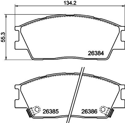 MINTEX MDB3472: Piduriklotsid