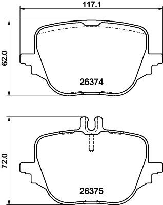 MINTEX MDB3473: Piduriklotsid