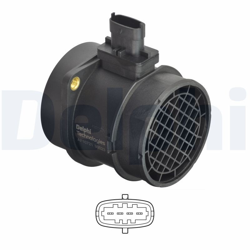 DELPHI AF10721-12B1: Õhumassimõõtja 12V