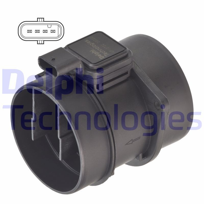 DELPHI AF10732-12B1: Õhumassimõõtja 12V