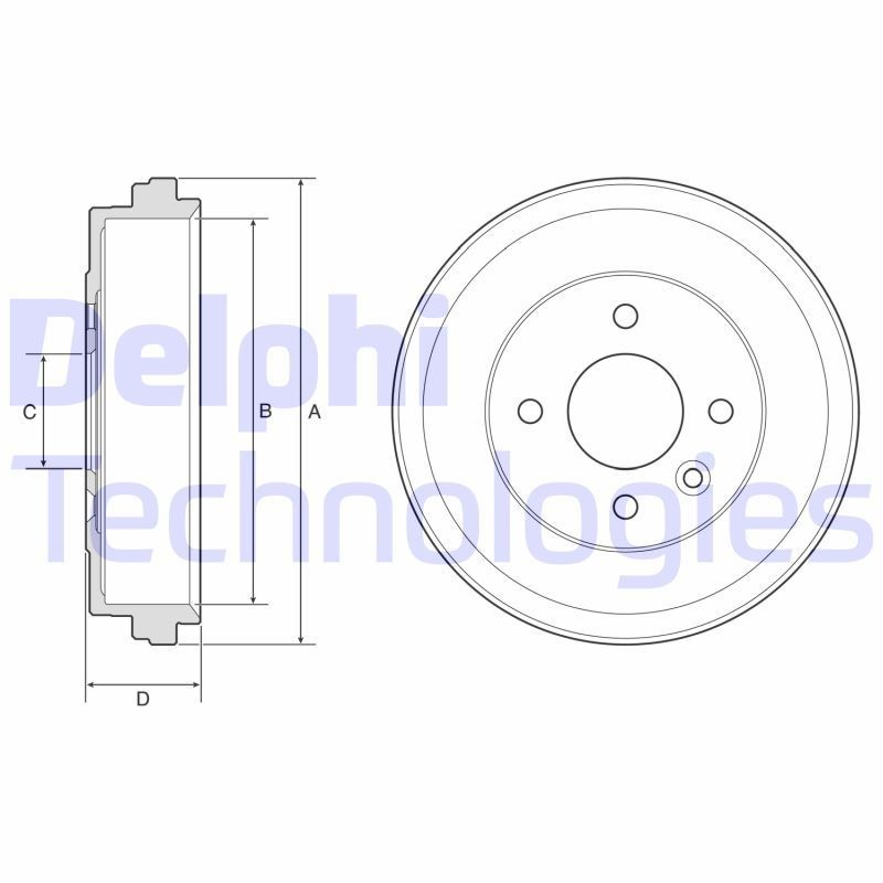 DELPHI BF637: Piduritrummel 245mm