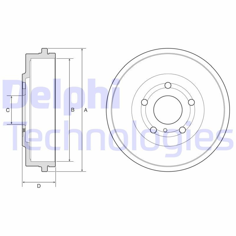 DELPHI BF639: Piduritrummel 271mm