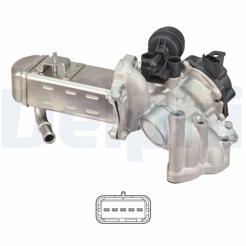 DELPHI EG10580-12B1: EGR-klapp EGR- jahutiga