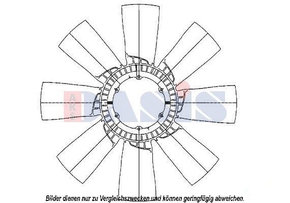 AKS DASIS 138064N: Paleta ventilator, racire motor