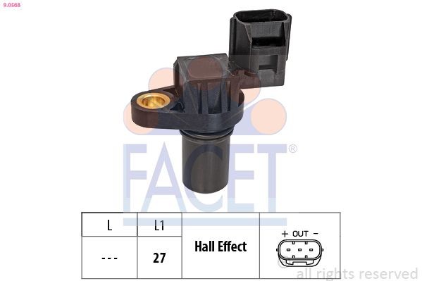 FACET 9.0792: Andur, väntvõll OE Equivalent