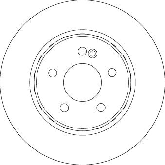 TRW DF6646S: Disc de frână TRW SINGLE Ř: 300mm, plin, disc de frână din două părți, Ř: 300mm, lacuit