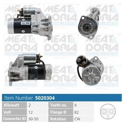 MEAT & DORIA 5020304: Käynnistysmoottori 2kW