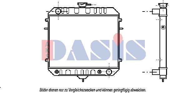 AKS DASIS 150038N: Radiator, racire motor