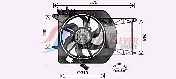 AVA COOLING SYSTEMS FT7620: Ventilator, radiator 310mm