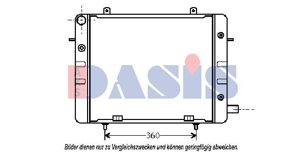 AKS DASIS 151750N: Radiator, racire motor
