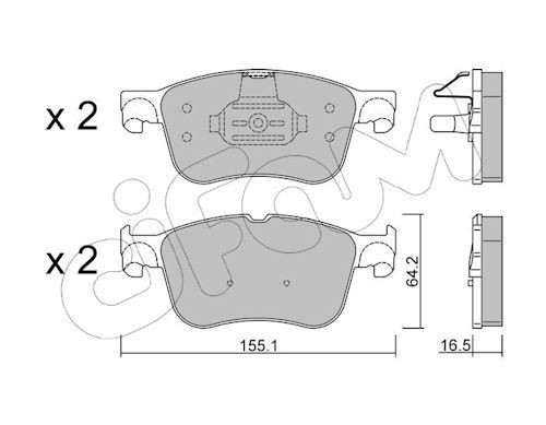 CIFAM 822-1205-1: Piduriklotsid