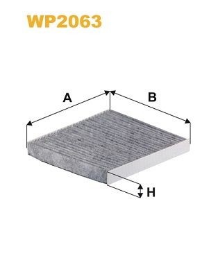 WIX FILTERS WP2063: Filter, salongiõhk Aktiivsöefilter