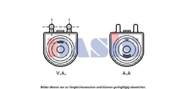 AKS DASIS 166004N: Radiator ulei, ulei motor