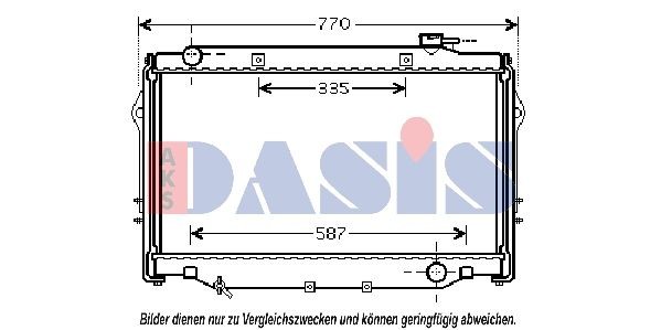 AKS DASIS 210179N: Radiateur du moteur