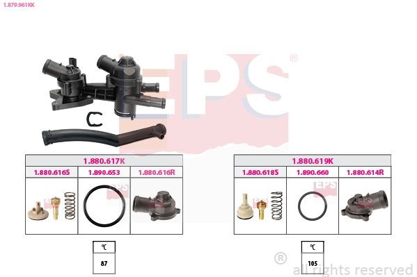 EPS 1.879.961KK: Termostaat, Jahutusvedelik OE Equivalent