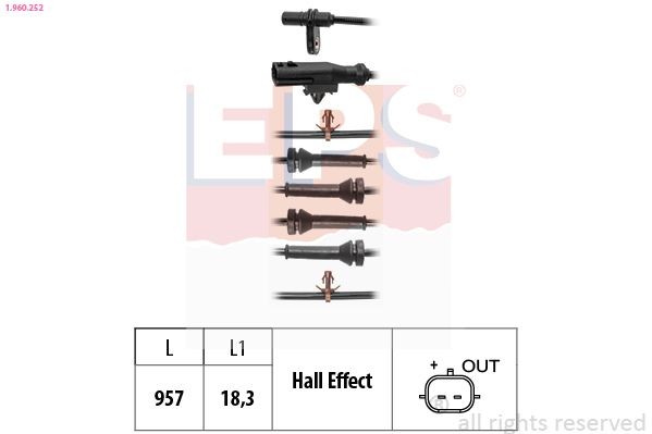 EPS 1.960.252: Andur, rattapöörete arv Made in Italy - OE Equivalent