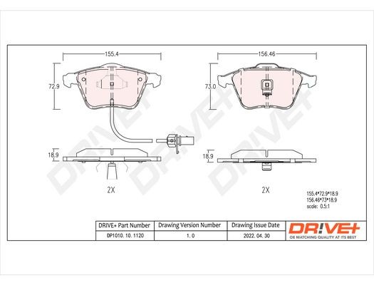 Dr!ve+ DP1010.10.1120: Piduriklotsid