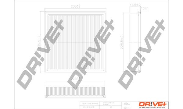 Dr!ve+ DP1110.10.0418: Filtru aer