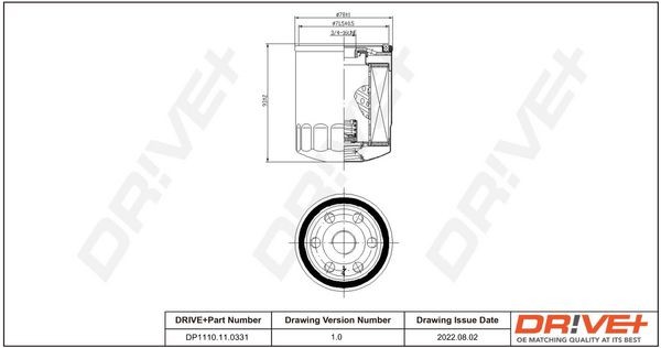 Dr!ve+ DP1110.11.0331: Oliefilter