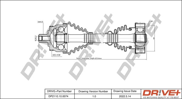 Dr!ve+ DP2110.10.0074: Planetara 633mm