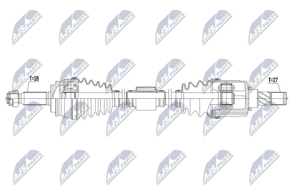 NTY NPW-MS-061: Veovõll esisild paremal, 970mm