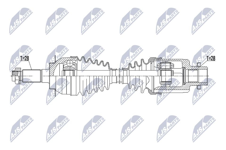 NTY NPW-SU-039: Veovõll esisild vasakul, 619mm
