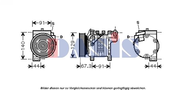 AKS DASIS 850255N: Compresor AC