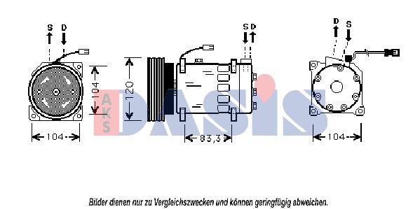 AKS DASIS 850499N: Compresor AC
