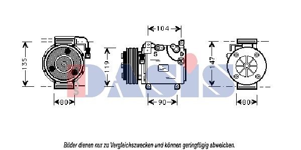 AKS DASIS 850801N: Compresor AC