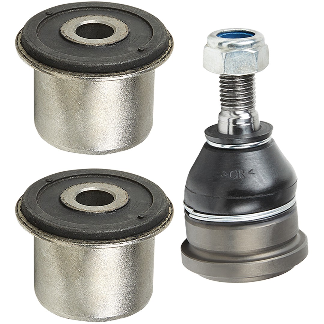 RIDEX 771R0126: Set reparatie, suspensie Axa fata dreapta, Axa fata stanga, cu articulatie de sarcina/ghidare, cu bucsa de cauciuc