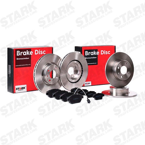 STARK SKBK-10991694: Set frana, frana disc puntea spate, punte fata, plin, ventilat interior, fara butuc roata