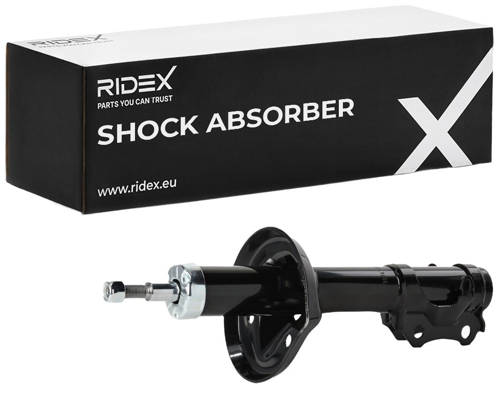 RIDEX 854S18216: Amortizor punte fata, presiune ulei, Ansamblu amortizor-arc