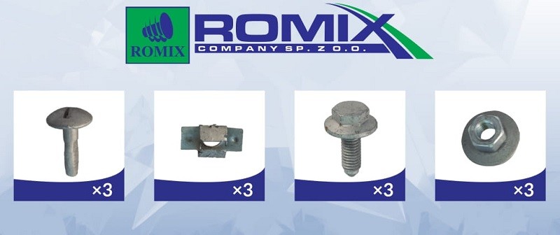 ROMIX 90241: Elemento de sujeción, cubierta motor