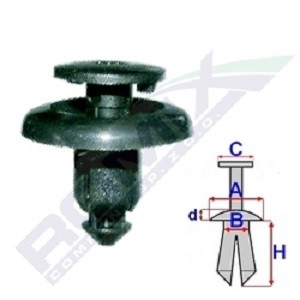 ROMIX B25636: Clips, acoperire decorativa si protectie