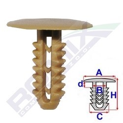 ROMIX C60524: Clips, acoperire decorativa si protectie