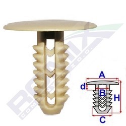ROMIX C60525: Clips, acoperire decorativa si protectie