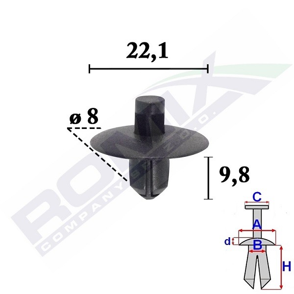 ROMIX C70544: Clip