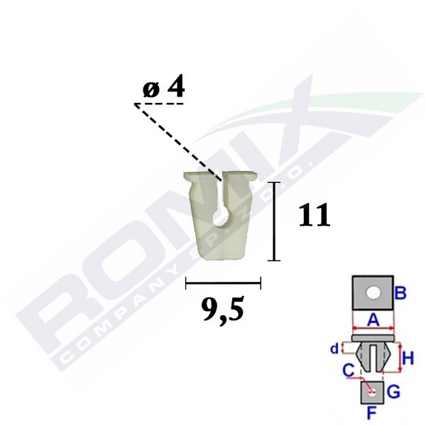 ROMIX C70554: Clip