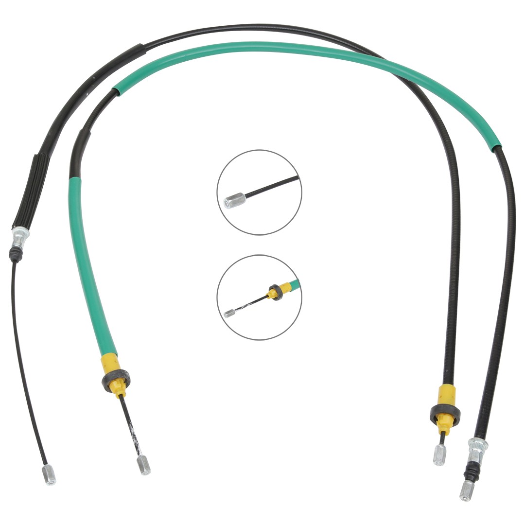 RIDEX 124C1094: Cablu, frana de parcare spate, 1330/1210+1450/1330mm, 1330/1210+1450/1330mm
