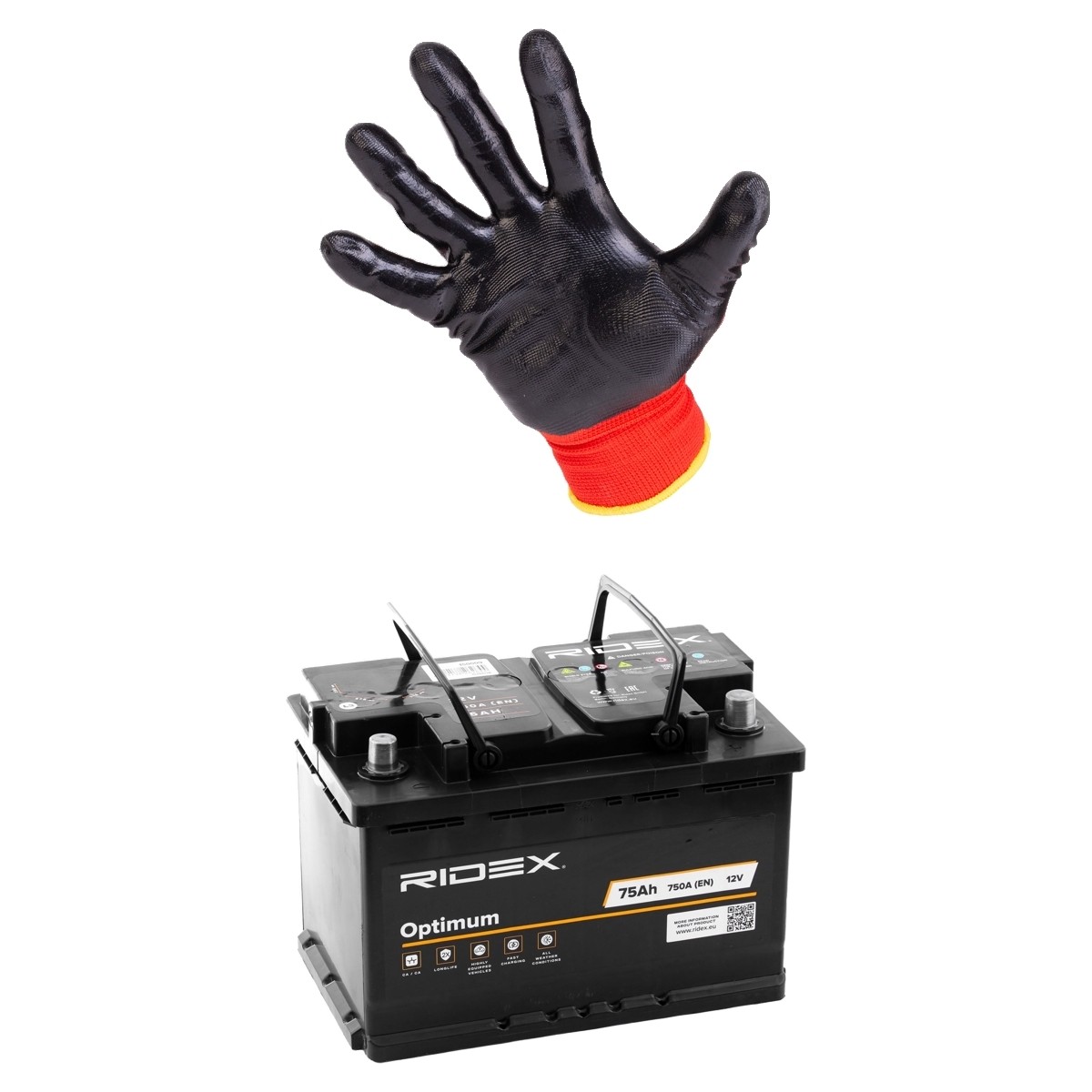 RIDEX 1S0287: Startera akumulatoru baterija