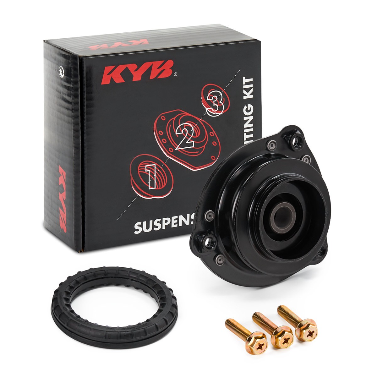 KYB SM5336: Remondikomplekt, vedruamordi tugilaager Esisild, Suspension Mounting Kit