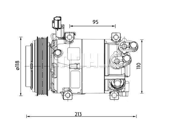 BV PSH 090.155.089.310: Compresor AC