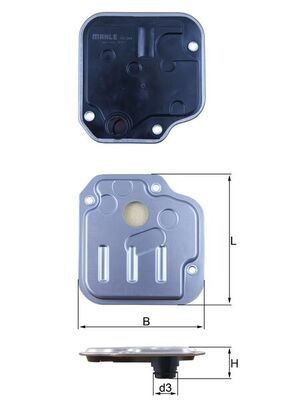 KNECHT HX 244: Filtru de ulei cutie de viteze automată