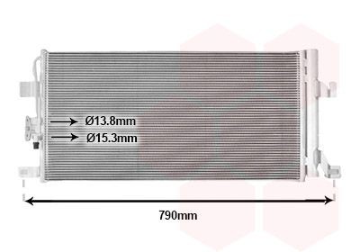 VAN WEZEL 03015706: Condensator, climatizare cu uscator