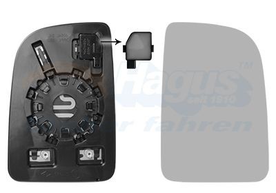 VAN WEZEL 2973866: Sticla oglinda, oglinda retrovizoare exterioara * HAGUS * dreapta