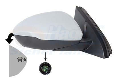 VAN WEZEL 3854826: Εξωτερικός καθρέπτης * HAGUS * δεξιά