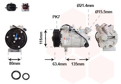 VAN WEZEL 4300K630: Compressore aria condizionata *** IR PLUS ***