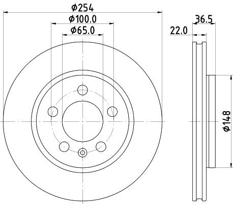 MINTEX MDC3013C: Piduriketas Ø: 254mm, välisõhutus, Ø: 254mm, kaetud, ilma rattakeskmeta, ilma rattalaagrita, ilma rattakinnituspoltideta